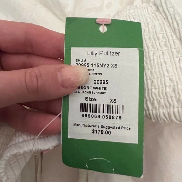 Lilly Pulitzer nwt Arabella white Halter dress - Picture 7 of 8